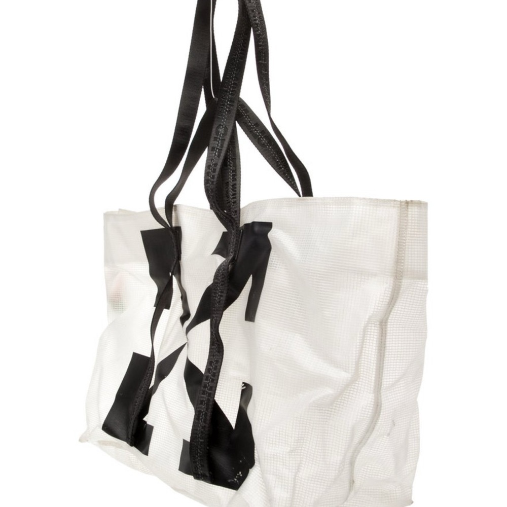 Off-White Monochrome Graphic Tote